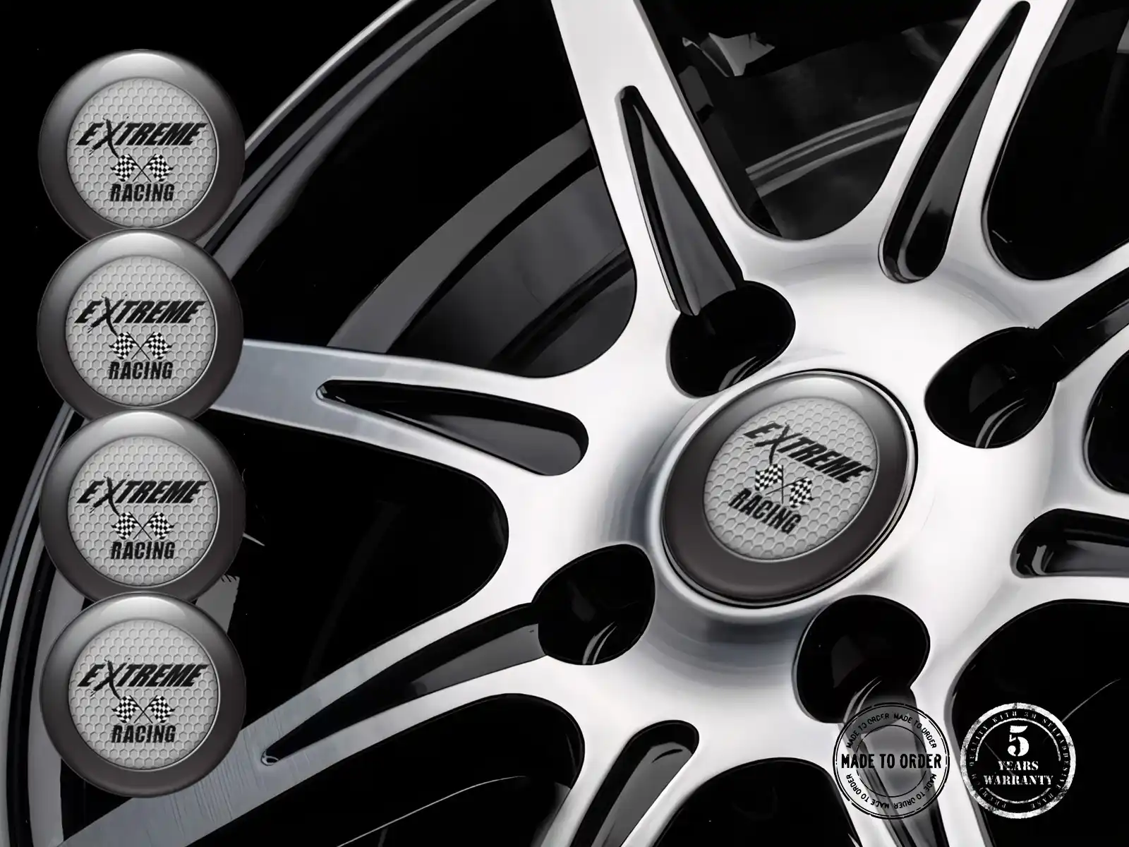 Domed Stickers Advanced Radiant Pulse Grid